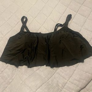 Plus size bathing suit flowy top